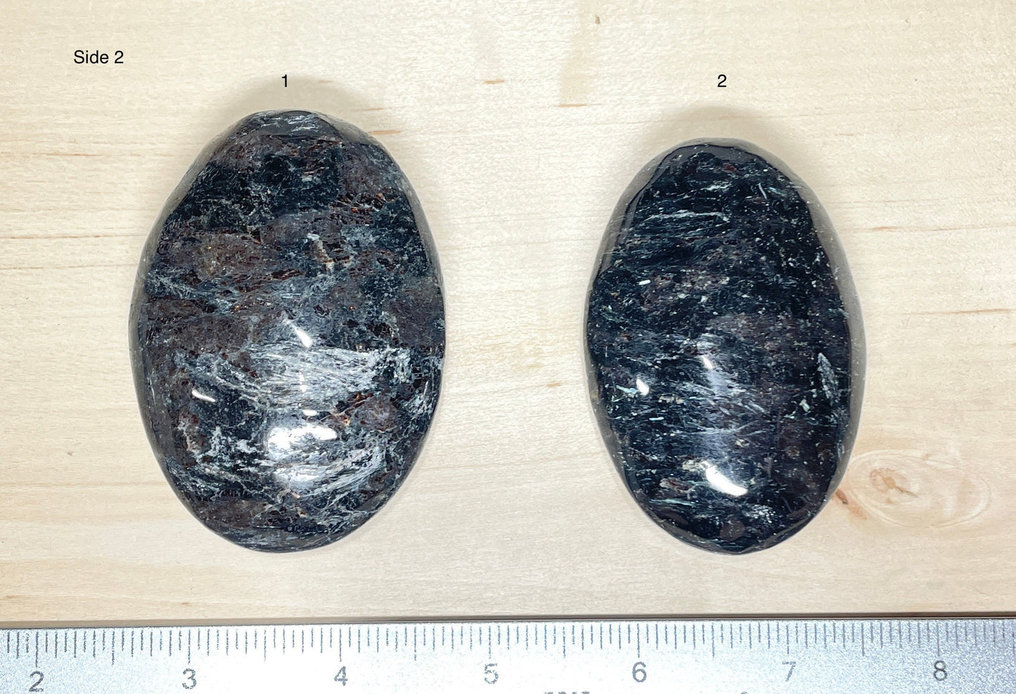 Firework Jasper Palm Stone - Astrophyllite Arfvedsonite - Natural Stone