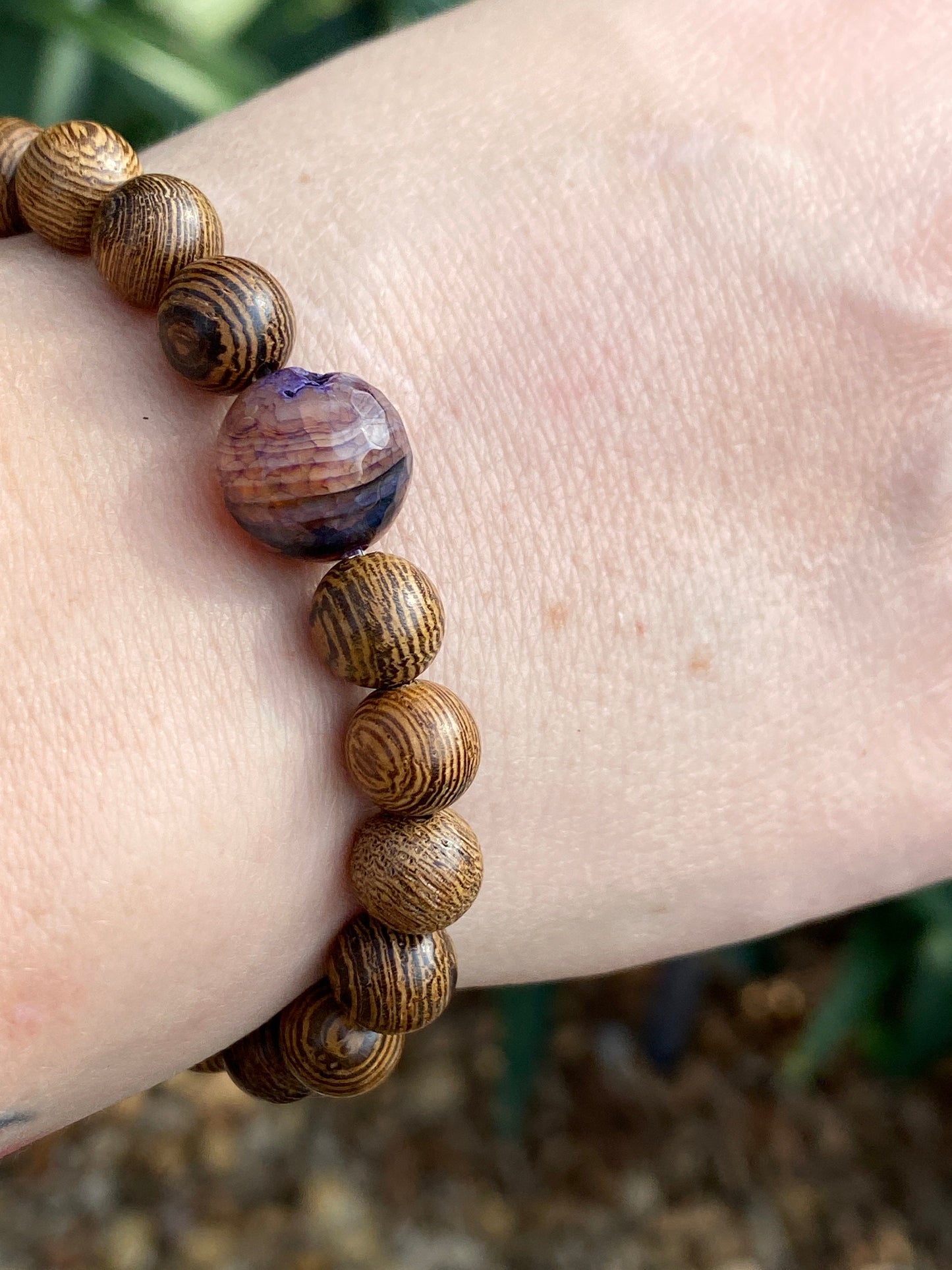 Agate Mala | Planet Bracelet | Wood Bracelet | Diffuser Bracelet